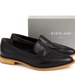 Everlane Italian | Black Leather Loafers  | Size 8